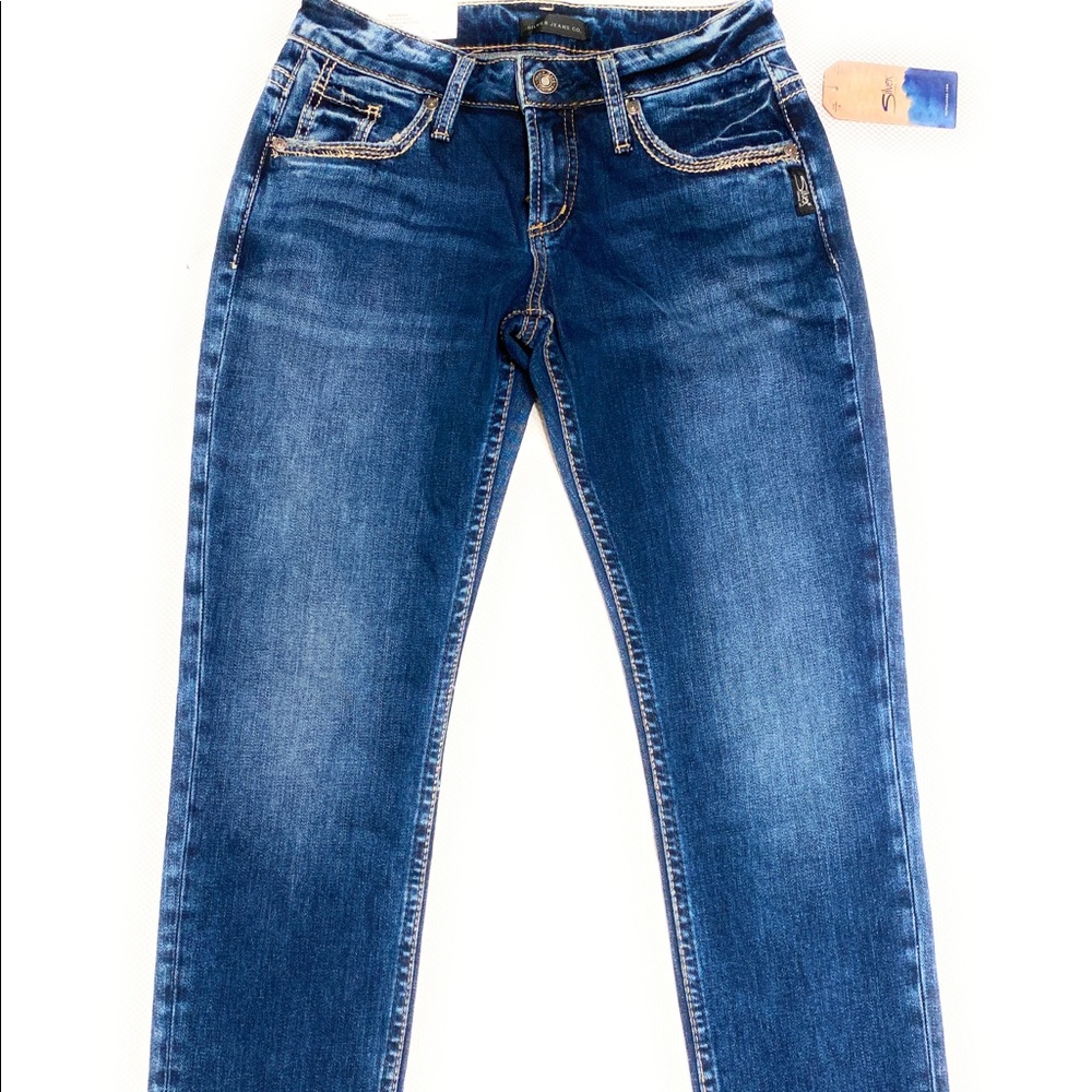 NWT SILVER JEANS BOYFRIEND Slim/mid Rise SIZE 24
